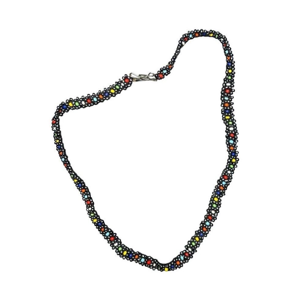 Boutique homemade choker beaded necklace